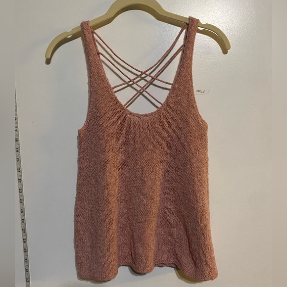 American Eagle Outfitters tank top sweater in pink - size small - Picture 4 of 4